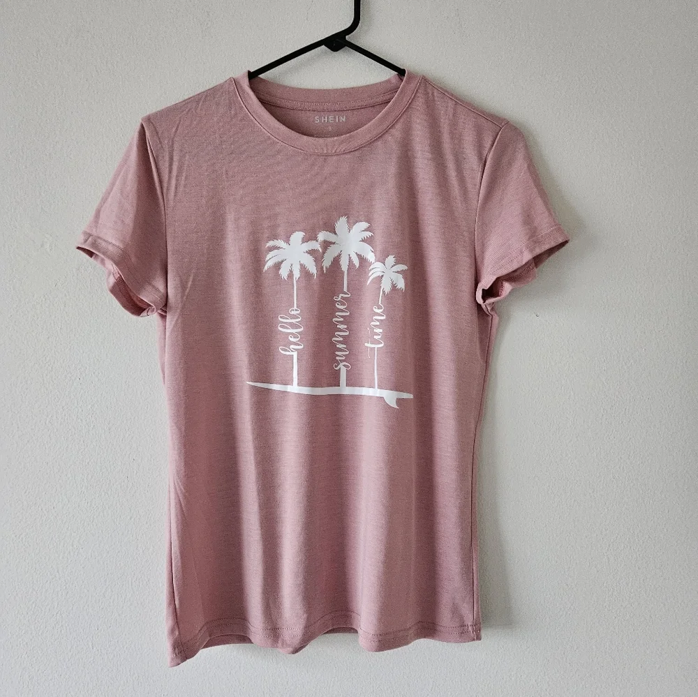 ๐summer tee bundle of 2 one gray one pink size small brand new! - Picture 6 of 7